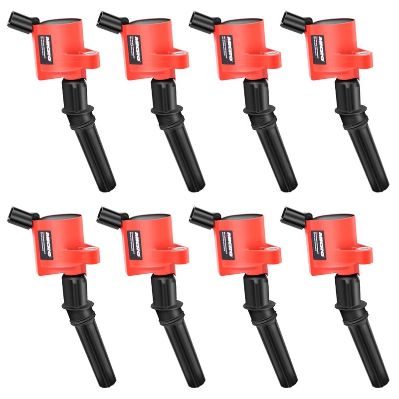 Micro DG508 Ignition Coil Pack High Engine 8 PCS Ignition Coil Curved Boot for Ford E150 E250 F150 F250 4.6L 5.4L V8 Lincoln Mercury Compatible Part DG508 DG457 DG472 DG491 F523 - Image 2